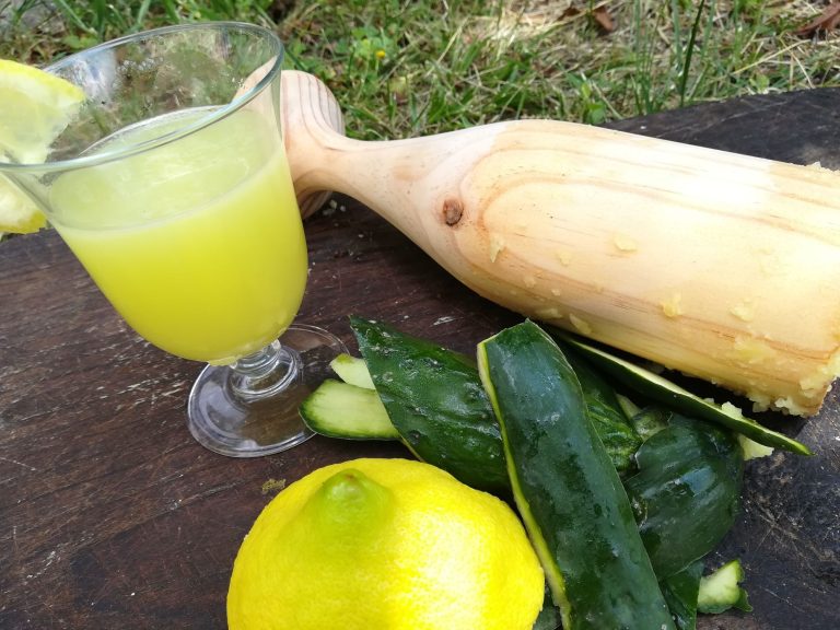 receta de zumo vegano de pepino limon